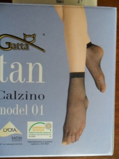 TAN 01-ponožky siť Gatta golden-hnědé uni