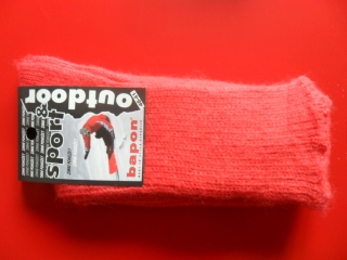 PAVEL-dámské zimní ponožky BAPON-ŠTEPON červená(losos)