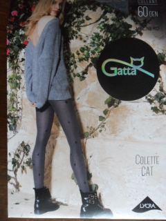 Gatta Colette cat 01 60den Punčochové kalhoty melange nero