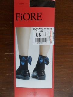 Ponožky 60den Fiore FIDES black/navy blue  uni