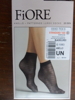 Ponožky 20den Fiore ANELLO black-černé uni