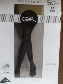 Gatta Loretta 122 50 den Punčochové kalhoty nero-černé