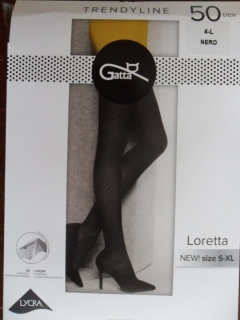 Gatta Loretta 125 50 den Punčochové kalhoty nero-černé