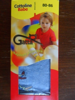 Dětské vzorované punčochové kalhoty Gatta modré 80-86