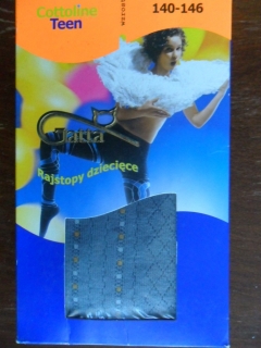 Dětské vzorované punčochové kalhoty Gatta šedé 140-146