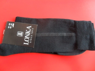 DELAMPAR-pánské ponožky LONKA černé 41-42(27-28)
