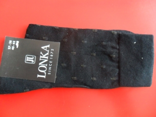 DEFO-pánské ponožky LONKA černé 41-42(27-28)