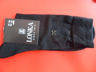 DORAZUN-pánské ponožky LONKA černé 41-42(27-28)