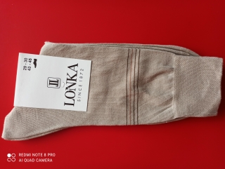 DELINLOX- pánské ponožky LONKA béžové 43-45 (29-30) 
