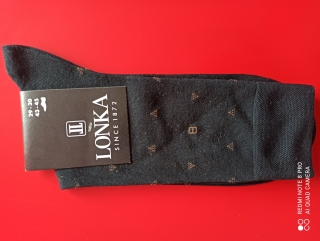 DETROJBE-pánské ponožky LONKA černé 43-45 (29-30) 