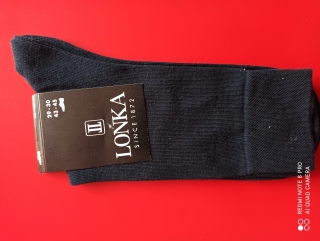 HOMFO- pánské ponožky LONKA tmavě modré 43-45 (29-30)  
