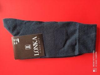 HARFON- pánské ponožky LONKA tmavě modré 43-45 (29-30)  