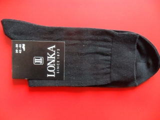 DORELENEK- pánské ponožky LONKA černé 43-45 (29-30) 