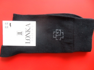 DESERVIO-pánské ponožky LONKA  černé 41-42 (27-28) 