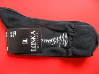 DELVIN-pánské ponožky LONKA  černé 43-45(29-30)