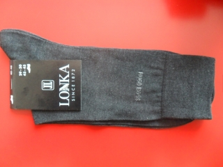 DEHUGO-pánské ponožky LONKA tmavě šedé   43-45 (29-30)