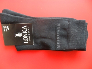 DEBUSHDEL-pánské ponožky LONKA  černé 43-45 (29-30)