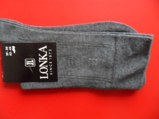 DYMOMEL- pánské ponožky LONKA tmavě šedé 43-45 (29-30) 