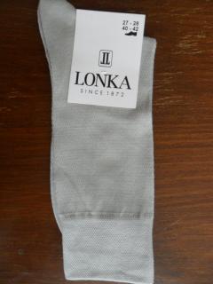 HAUR-pánské ponožky LONKA světlešedé 47-48(31-32)