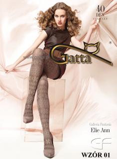 ELIE ANN 01 40den-punčochové kalhoty Gatta brown-hnědé 2-S