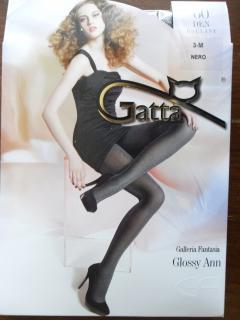 GLOSSY ANN 02 60den-punčochové kalhoty Gatta nero-černé