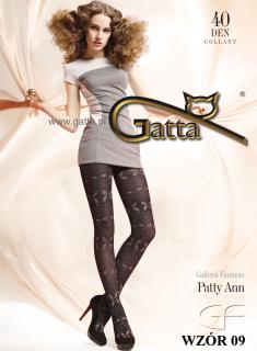 PATTY ANN 09 40den-punčochové kalhoty Gatta nero-černé