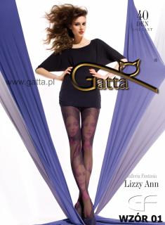LIZZY ANN 01 40den-punčochové kalhoty Gatta nero(černé)