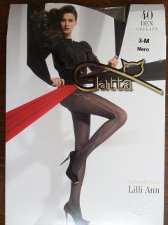 LILLI ANN 17 40den-punčochové kalhoty Gatta nero-černé