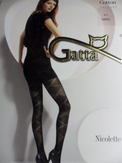 NICOLETTE 05 50den-punčochové kalhoty Gatta nero-černé 3-M