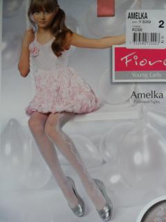 AMELKA 20den-punčochové kalhoty FIORE light lilac